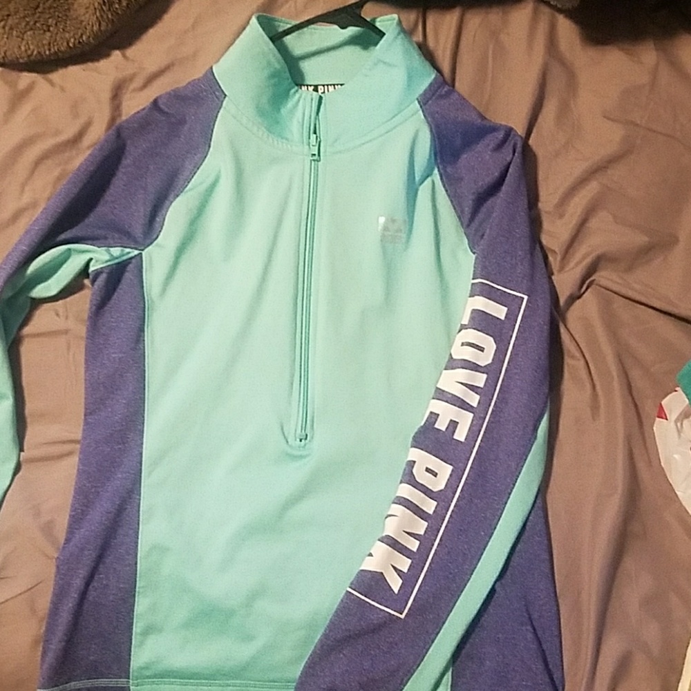 Victoria's secret quarter zip workout top
